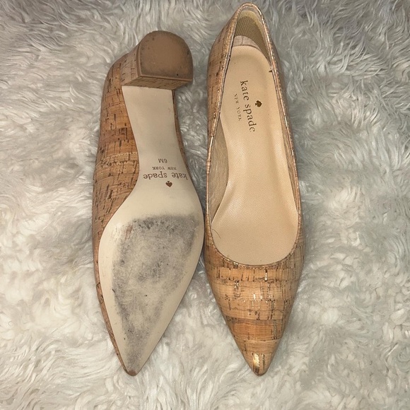 Kate Spade Aerial Block Heel Cork Pumps - Picture 4 of 5